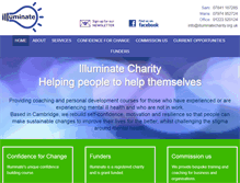Tablet Screenshot of illuminatecharity.org.uk